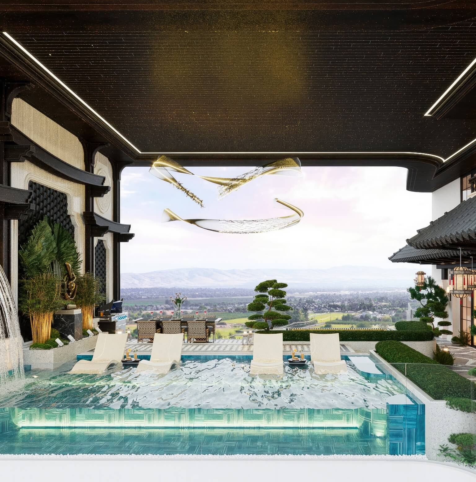 nội thất sky villa noble crystal tây hồ ciputra