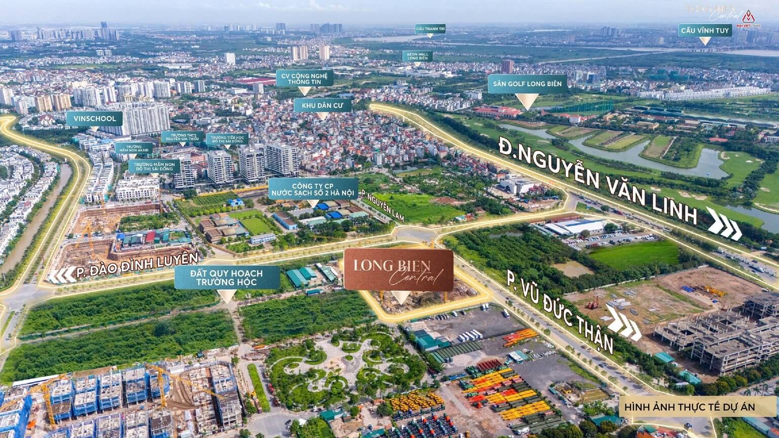 hình ảnh thực tế dự án long biên central