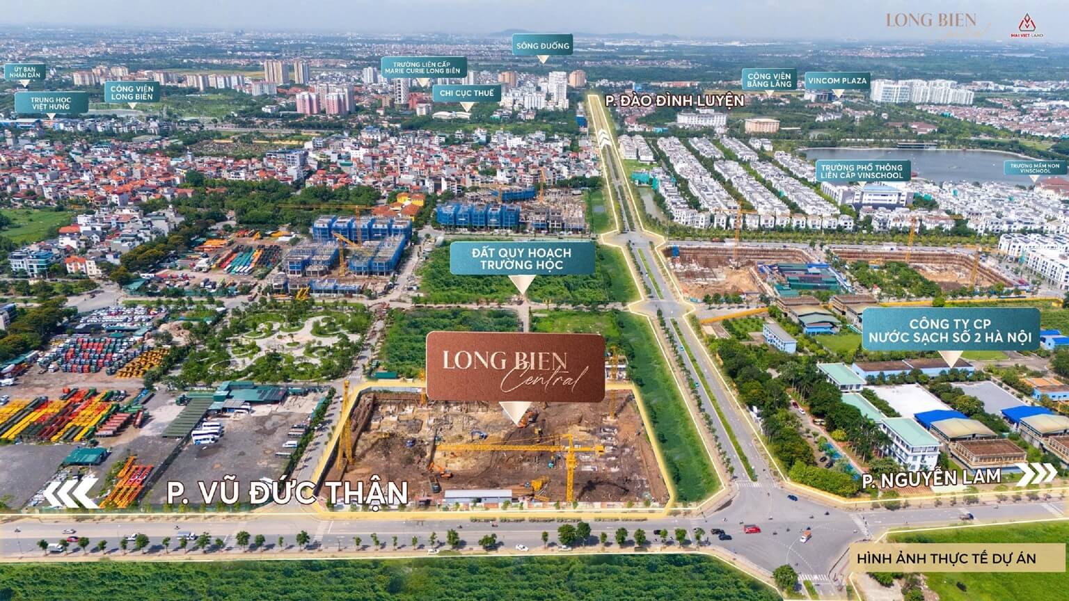 hình ảnh thực tế dự án long biên central